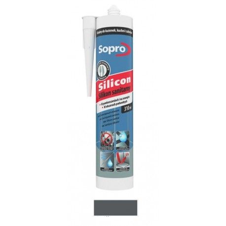 SOPRO Silikon Sanitarny 310ml Antracyt (66)