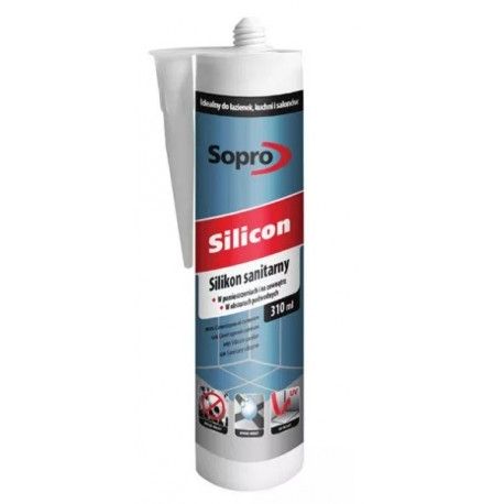 SOPRO Silikon Sanitarny 310ml Biały (10)