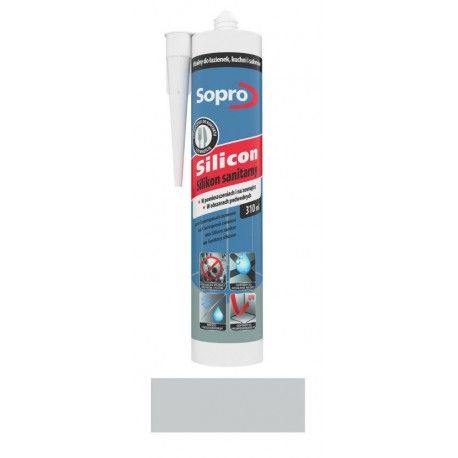 SOPRO Silikon Sanitarny 310ml Jasnoszary (16) 