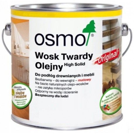 OSMO Wosk Twardy Olejny 0.125l Półmat 3065