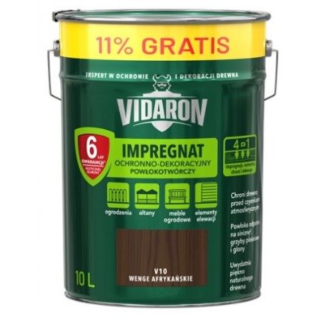 VIDARON IMPREGNAT 9L+11% GRATIS WENGE AFRYKAŃSKIE