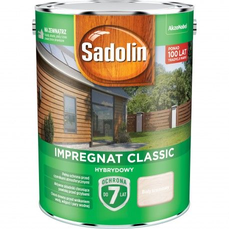 Sadolin Classic Impregnat 4.5l Biały Kremowy